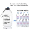 Butelka butelkowana 1 galon butelka wody sport na zewnątrz dzbanek kemping przenośny podróż Duży picie plastikowej butelki butelek wody 210914