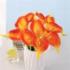 Decorative Flowers & Wreaths 5PCS Artificial Flower PU Real Touch 12 Color Mini Calla Lily Home Dining Table Pography Decoration Wedding Par