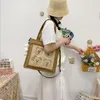 2021 Mode Taschen Japanische Nette Weiche Lustige Persönlichkeit Druck Vier Bär Schwester Student Leinwand Umhängetasche Handtasche Totes287s
