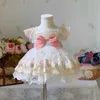 Hiszpańskie Dziewczyny Królewska Sukienka Baby Birthday Party Dresses Kids Toddler Girl Lolita Princess Ball Suknia Niemowląt Boutique Odzież 210615