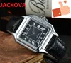 ICE-Out Bling Quartz Mouvement Automatique Date Montre Pour Hommes Hip Hop Carré Cadran Romain Designer Hommes Montres En Cuir Bande D'affaires Montre-Bracelet Homme Cadeau