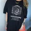 T-shirts T-shirts Zomer Mode Vrouwen Vintage Boho Celestial T Shirt Astrologie Zodiac Signs Grafische T-shirt Horoscoop Witch Top T-stukken
