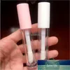 Lagringsflaskor burkar 25st Cute Pink White Big Brush Lip Gloss Tubes 5.8ml Clear Glaze Tom Lipgloss Flaska Transparent Makeup Tool Fabrikspris Expert Design