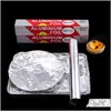 Altri panetterie al barbecue all'ingrosso cottura cottura al forno grill sier pacchetto di latta foglio di carta per latta rotolo bbq foglio di fogli di alluminio dh1202 tawxe tj8vt