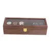 Caixas de relógio Capas de luxo caixa caixa jóias anel homens armazenamento de madeira organizador relógios prendedores