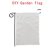 Sublimatie Blanco Vlag Dubbelzijdig Warmte Transfer Tuin Banner DIY Pasen Garden Lente Day Gazon Vlaggen Decor