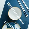 Ätpinnar -Grade vit lätt att använda hög temperatur keramisk porslinware chopstick japansk stil hushåll