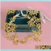 Jewelrybaroque Jewelry Vintage Gold Leaf Pearl Headband Hair Aessories Bridal Headpieces Headwear Wedding Tiaras Crown Clips & Barrettes Dro