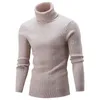 Men's Sweaters Men Pullover Top Winter Turtle Neck Long Sleeve Thick Warm Sweater Slim Twist Knitwear Elasticity ClothingMen's Time22