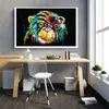 DIY 5D Diamond Målning Animal Lion Cat Cross Stitch Kit Full Drill Embroidery Mosaic Art Bild av Rhinestones Home Decor Gift1866967