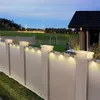 Lampy słoneczne Światła ogrodowe Deck IP65 Wodoodporna Outdoor Patio Steps Ogrodzenie Dla Schodek Schody Ścieżka Chodnik DHL