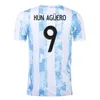 20 21 Argentyna Soccer Jerseys Wydanie pamiątkowe Home Away Gracz Wersja Mężczyźni Dzieci Zestawy 200. Messi Dybala Koszule piłkarskie Aguero Maradona Camiseta de Futbol