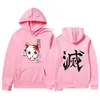 2021New Anime Demon Slayer Slayer Pullover Толстовка Tanjiro Kamado Costume Hoodies Harajuku Мужская одежда с капюшоном Sudadera Hombre H0910