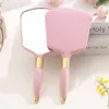 Vintage Handheld Makeup Mirror Hand Vanity Mirrors SPA Salon with Handle Cosmetic Compact for Women