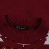 Lelijke kerst trui eland kerstboom patroon trui gebreide trui ronde hals vrouwelijke trui jumper y1118