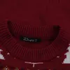 Brutto maglione natalizio Elk Christmas Tree Pattern Pullover Maglione lavorato a maglia Girocollo Maglione pullover femminile Y1118