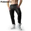 Pantalons hommes petit ami automne automne printemps Hip Hop pantalons Streetwear hommes vêtements Punk PU cuir Joggers hommes