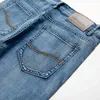 Sommar mäns stretch denim shorts affärer mode lösa raka casual jeans manliga klassiska slim märke fem-punkt byxor