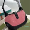 Axel Designer Väskor Handväska Crossbody Half Moon Bag Hobos Patchwork Plånbok Purses Totes Velvet Underarm Dubbelbrev Stripes Kvinnor 2022