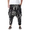 Vintage Branches Drukuj Bawełniana Baggy Boho Yoga Harem Spodnie Mężczyźni Joggers Spodnie dresowe Hip Hop Streetwear Casual Sports Spodnie Mężczyzna X0723