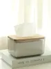 Tissue Boxes & Napkins Nordic Simple Creative Box Household Living Room Suction Facial Paper Napkin Storage Transparent Net Red