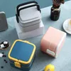 Geschirr-Sets, japanisches tragbares Lunchpaket, 2-lagig, mikrowellengeeignet, für Kinder, Bento-Box, Arbeits-Fitness-Behälter, hermetisches Mittagessen, Geschirr, Dinn