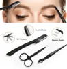7 in 1 Eyebrow Kit Face Razors Shavers Exfoliating Dermaplaning Tool Trimmer Facial Razor Scissors Brush Tweezers XB1