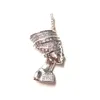 Charms 5st 3D Egyptian Queen Nefertiti Pendant Charm för kvinnor armband halsband som gör religiösa smycken Diy -tillbehör HOLDA177B