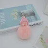 key Rings Cute doll fur ball keyring bag car pendant cartoon plush