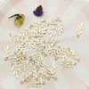 50pcs Zinc Alloy Golden Mini Leaves Charms Floating For DIY Fashion Drop Earrings Jewelry Making Accessories Tree Leaf Pendants