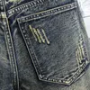 Marke Männer Retro Stil Ripped Denim Shorts Sommer Mode Casual Loch Patch Jean Männliche Kleidung 210713