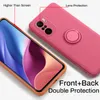 Casi di silicone per Xiaomi Mi 12x 12 11 Ultra 10T 10 Lite Auto Porta ad anello magnetico Copertina Redmi Nota 11s 11 10 Pro 11T