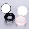 20g plast tomt lös pulverlåda Makeup Blush Cans Portable Travel Cosmetic Case med elastisk skärm, spegel och puff