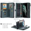 Étui de téléphone magnétique à glissière de luxe étui portefeuille pour iPhone 12 Mini SE 7 8 11 Pro XS Max X XR carte en cuir à rabat