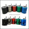 Autres accessoires pour fumeurs Articles divers pour la maison Poignée de jardin côté ouvert en alliage de zinc 4 couches 40/50/55 / 6M Broyeurs d'herbes en métal Tobao Spice Crus