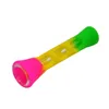 Colorful Silicone Skin Tube Cover Case Pyrex Glass Smoking Mouth Tips Mounthpiece Innovative Design High Quality Portable Cigarette Holder DHL Free
