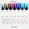 Neon Sparkle Mirror Nail Glitter Pearl Powder Auroras Iridescent Effect Nails Pigment Dust UV Gel Polish Decor