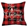 31 Stil Plaid Christmas Pillowcase Linne 45 * 45cm Kuddar Skydd Hem Soffa Kuddehölje Hem-textilier Juldekorationer T9i001589