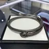 il nuovissimo braccialetto Silver Spirit Snake con lettera Coppia di uomini e donne Bracciale designer di marca squisita moda retrò regali originali2016