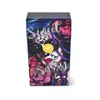 Pretty Colorful Plastic Portable Tobacco Cigarette Case Holder Skull Pattern Storage Auto Open Flip Cover Box Innovative Protective Shell Smoking DHL Free