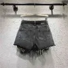 {DEAT} Damen Shorts mit weitem Bein, schwarz, grau, Leopardenmuster, hohe Taille, lockere Passform, Mode, Flut, Frühling, Sommer, AY442 210421