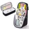 Standing Pencil Case Pen Bag Multi-Layer Stationery Storage Pouch for Office School Student Girl Boy Adult XBJK2106