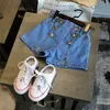 Korean Ins Kids Girls Denim Shorts Unisex Spring Summer Princess Pants 2442 V2