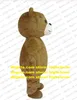 Belle Ted Teddy Bear Costume De Mascotte Adulte Personnage De Dessin Animé Tenue Costume Appréciation Banquet Business Street CX2026 Ship1889796