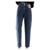 Jeans pour femmes High Straight Haren Warm Loose Pants Épaissie Taille en peluche