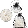 100pcs/lot Reusable Organza Bags with Drawstring for Rings Earrings Jewelry Bag Wedding Baby Shower Birthday Christmas Gift Package