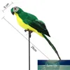 25cm Simulação artesanal papagaio Papagaio Criativo Feather Lawn Figurine Ornamento Animal Pássaro Pássaro Pássaro Pássaro Decoração Preço de Fábrica Especialista Qualidade Mais Recente Estilo