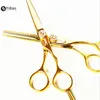 Hair Scissors Professional 6 55 Inch Germany 440c Golden Cut Set Cutting Barber Makeup Thinning Shears Hairdressing5526527