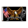 American Pow Mia Eagle 3x5ft bandeiras pretas ao ar livre 150x90cm banners 100d poliéster de alta qualidade vívida cor dois gromes de latão