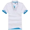 Marka Erkekler Polo Gömlek Nefes Pamuk Kısa Kollu Polon Gömlek Formalar Golftennis Artı Boyutu XXXL Tee Gömlek Giyim Tops 210707